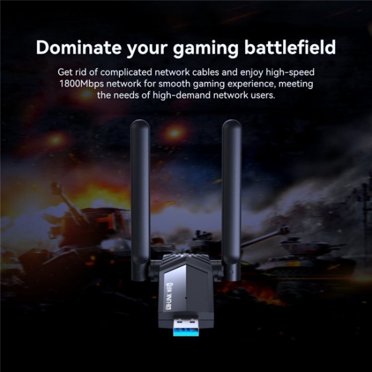 LB-LINK WDN1800H Esports Gaming USB 3.0 WiFi6 AX1800M Gigabit Wireless Network Card LB-LINK WDN1800H Esports Gaming USB 3.0 WiFi6 AX1800M Gigabit Wireless Network Card